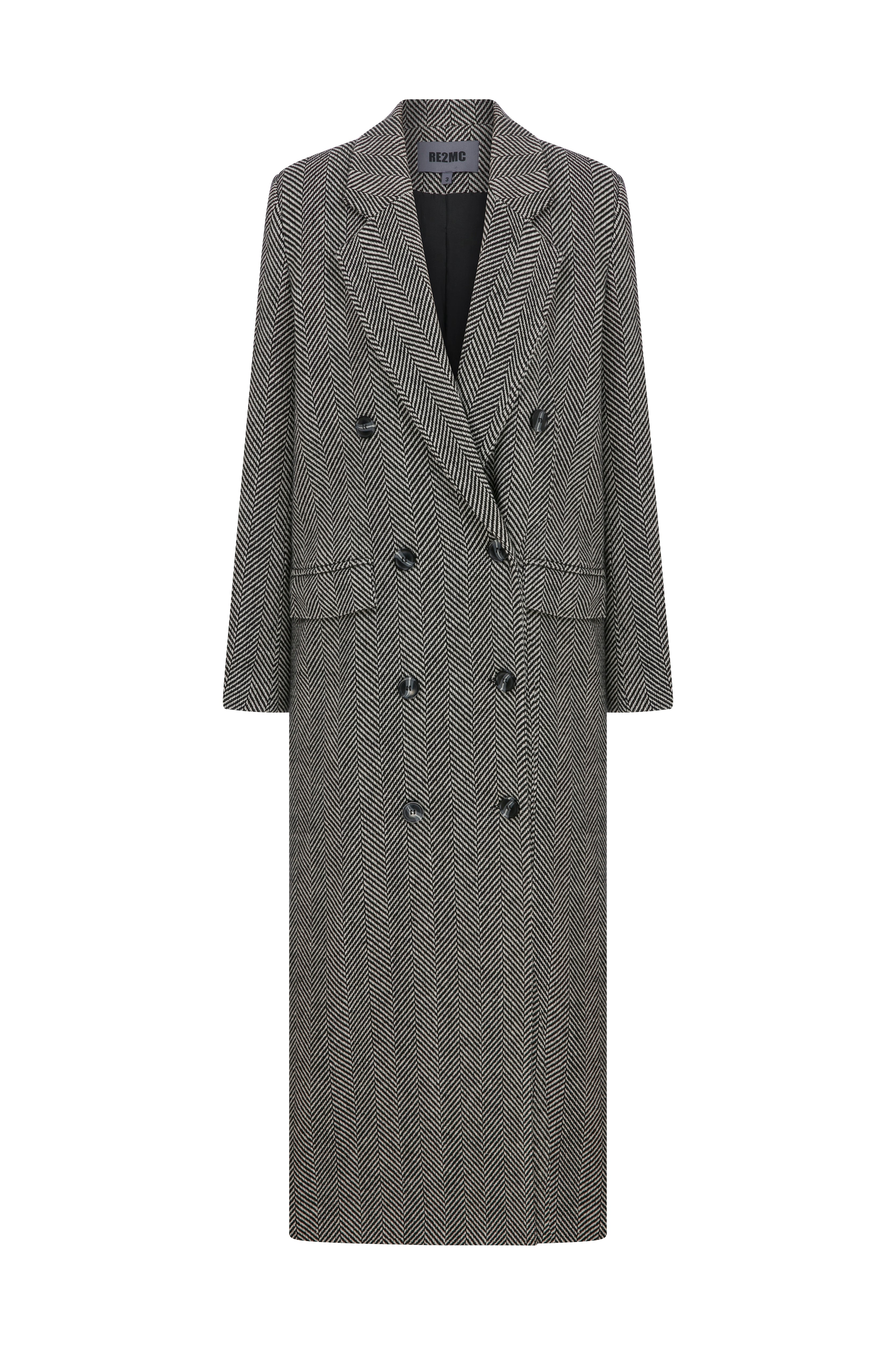 DOUBLE BREASTED WOOL COAT – RE2MC