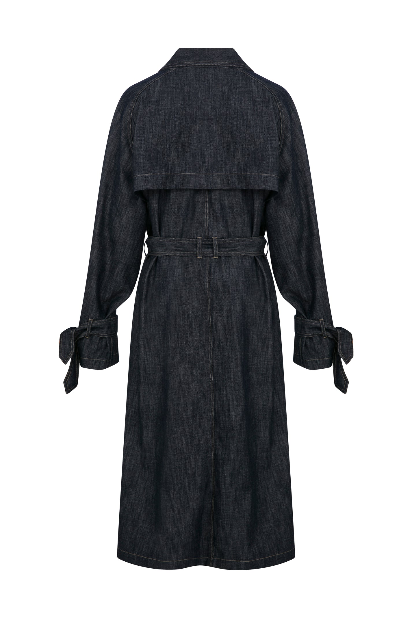 DENIM TRENCHCOAT
