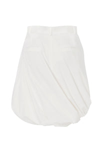 VOLUMINOUS WHITE SKIRT