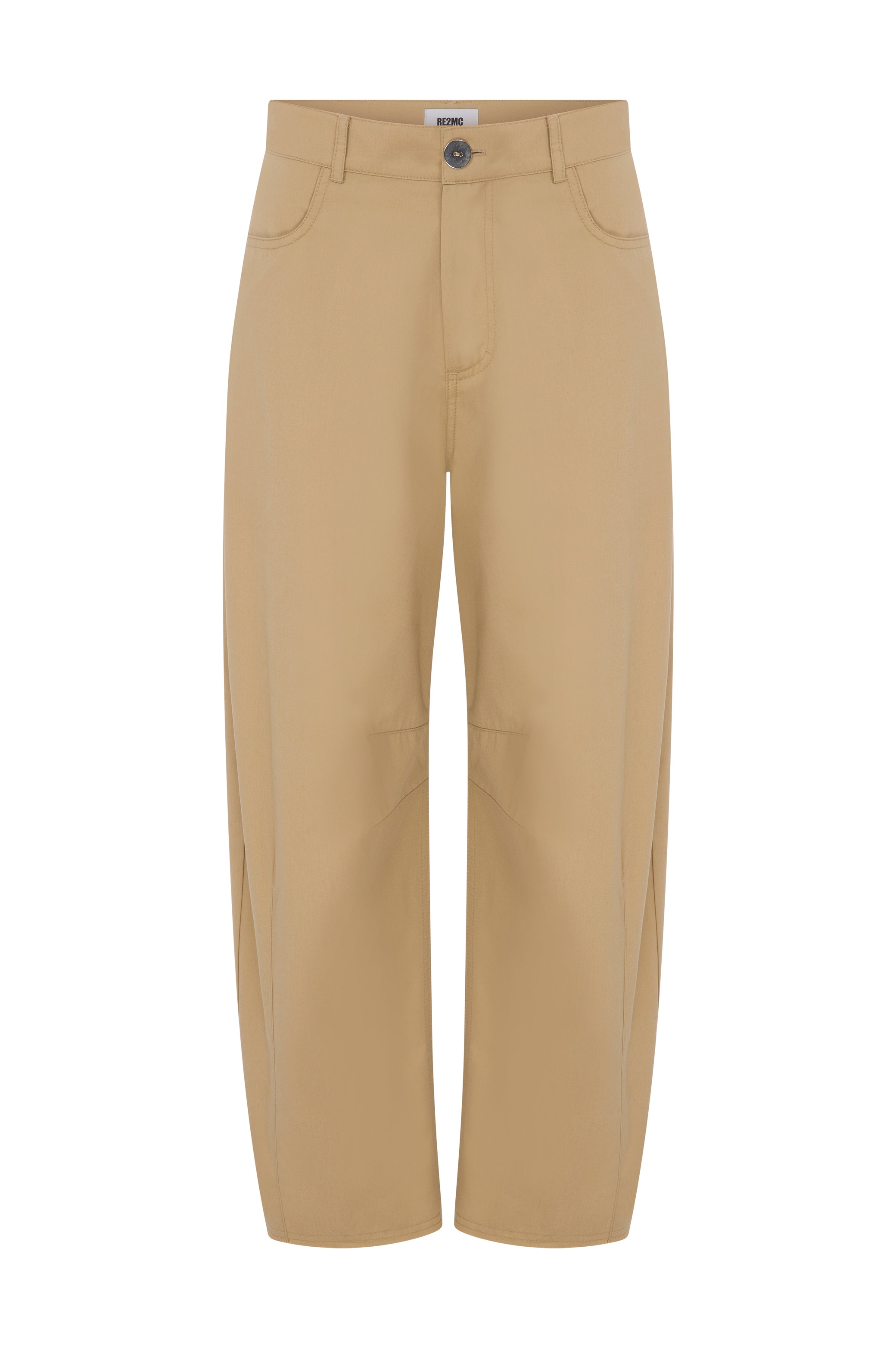 DART-DETAIL COTTON PANTS