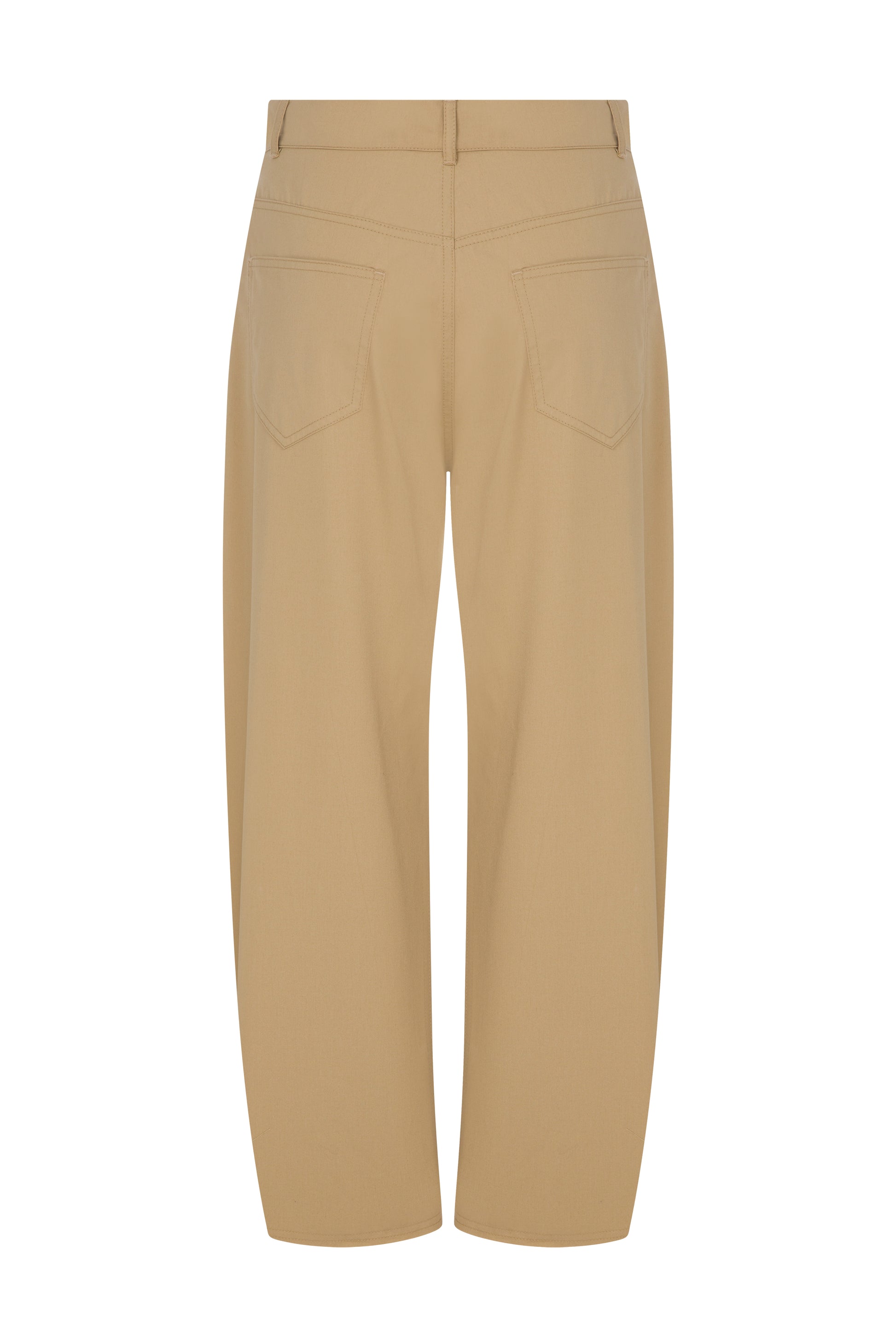 DART-DETAIL COTTON PANTS