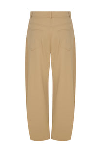 DART-DETAIL COTTON PANTS