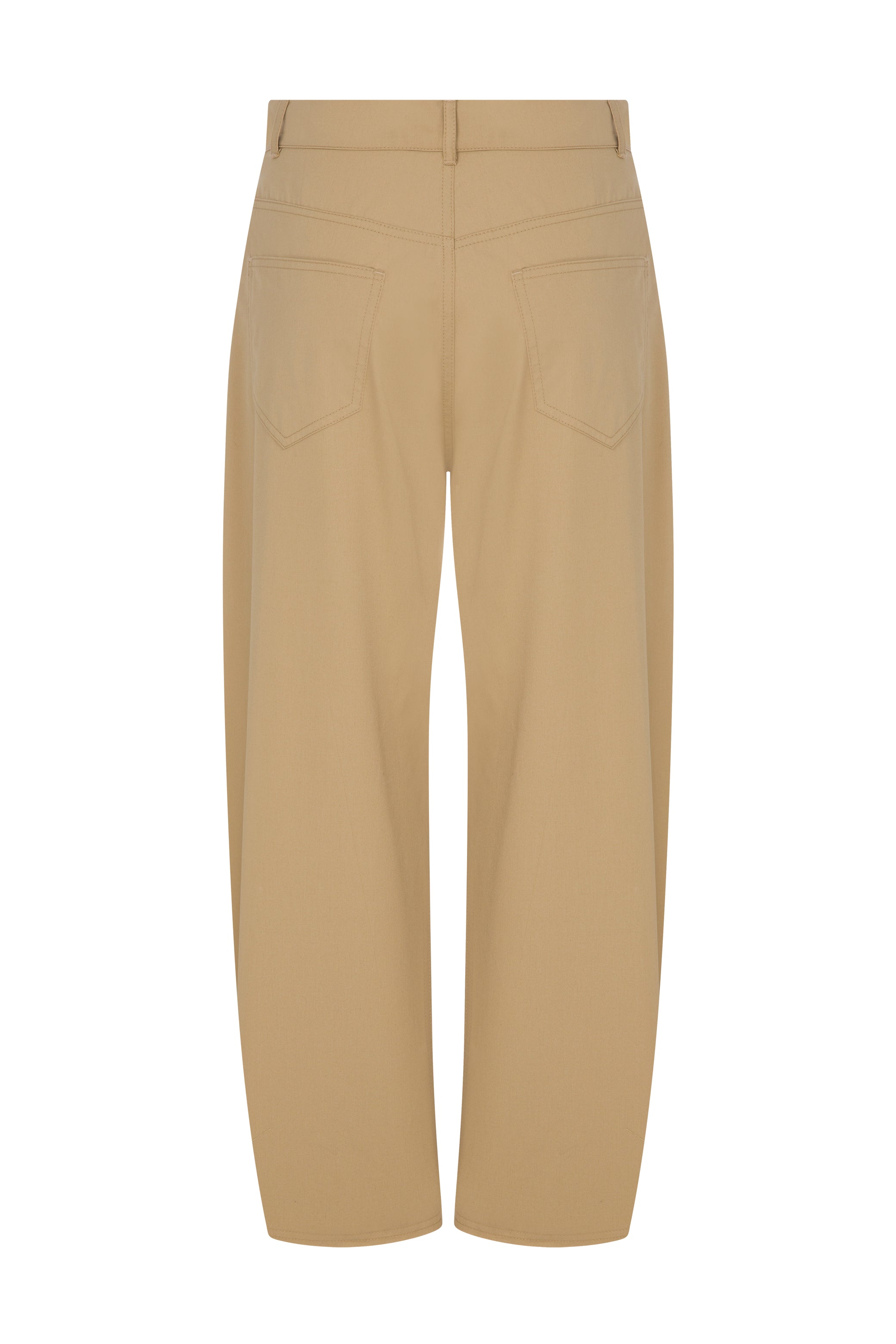 DART-DETAIL COTTON PANTS