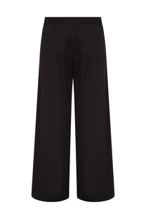 DÜZ KESİM PAMUK SİYAH PANTALON