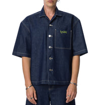 KISA KOL KOT GOMLEK-Mavi