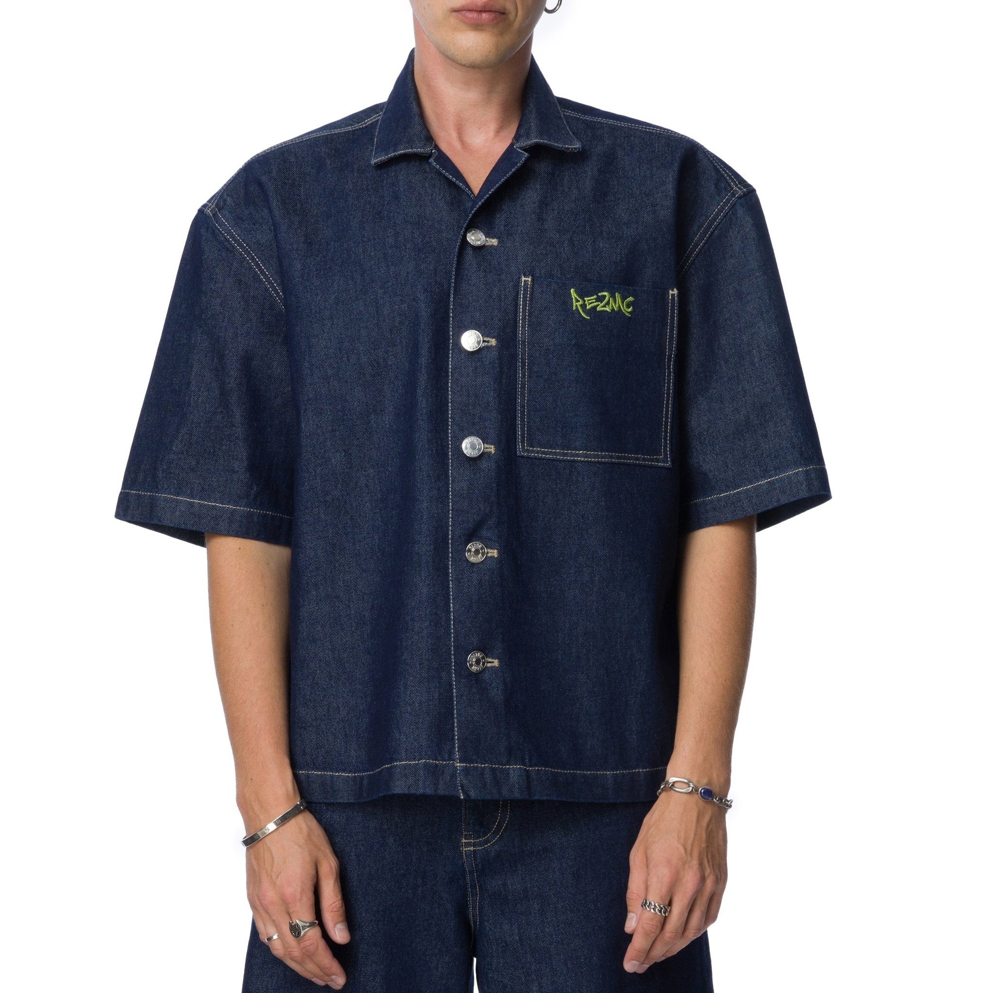 KISA KOL KOT GOMLEK-Mavi