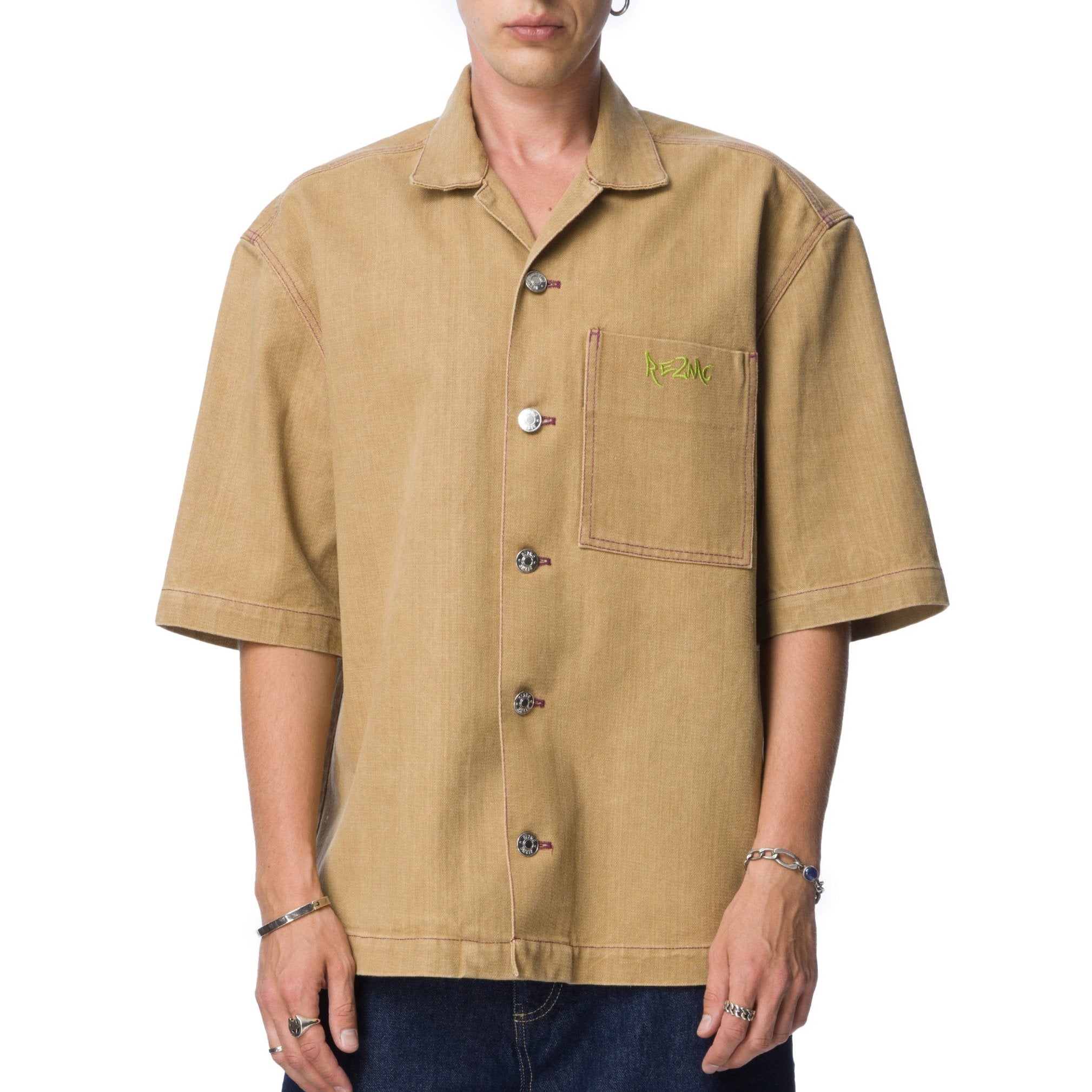 KISA KOL KOT GOMLEK-Bej