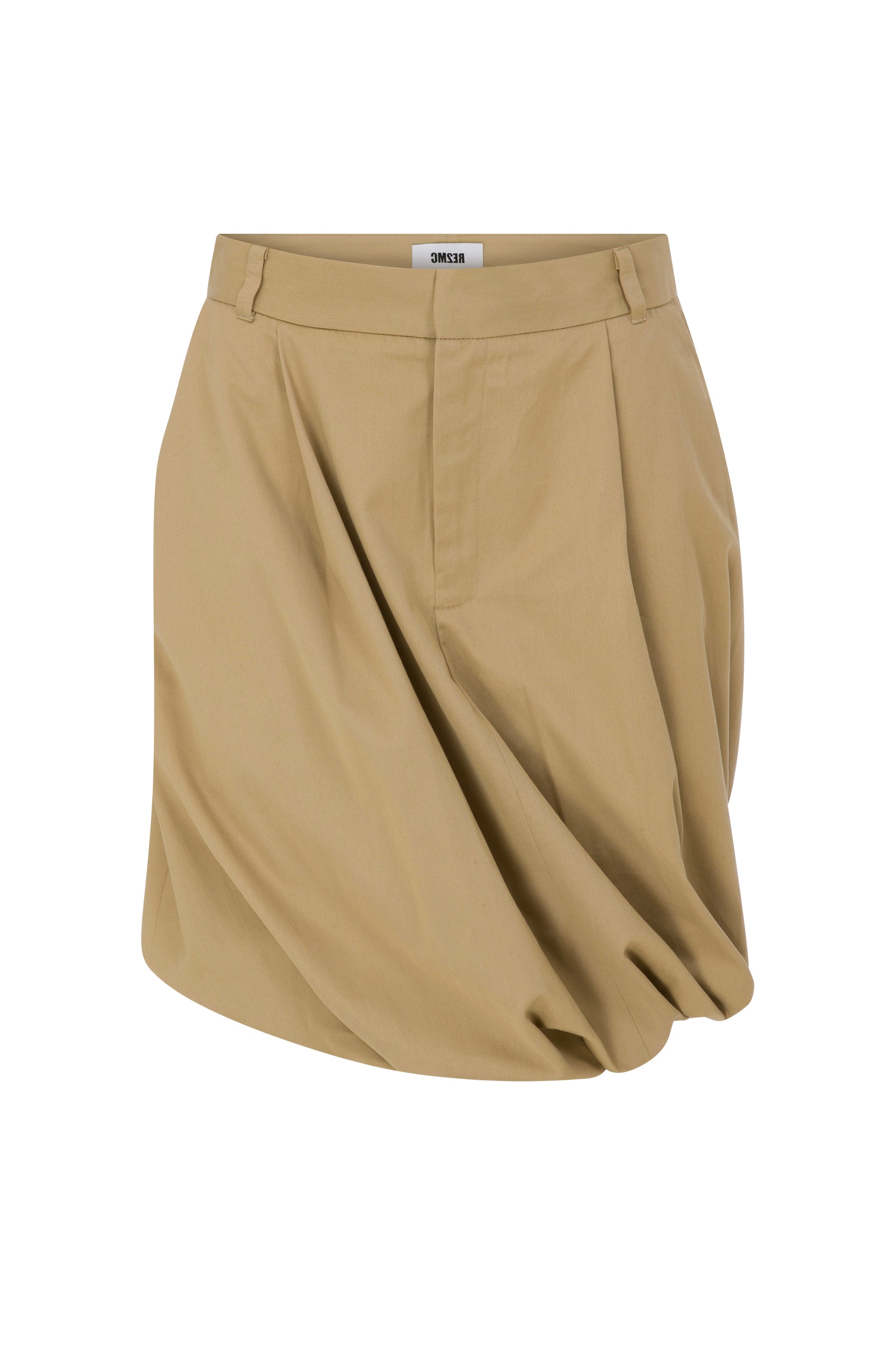 VOLUMINOUS BEIGE SKIRT
