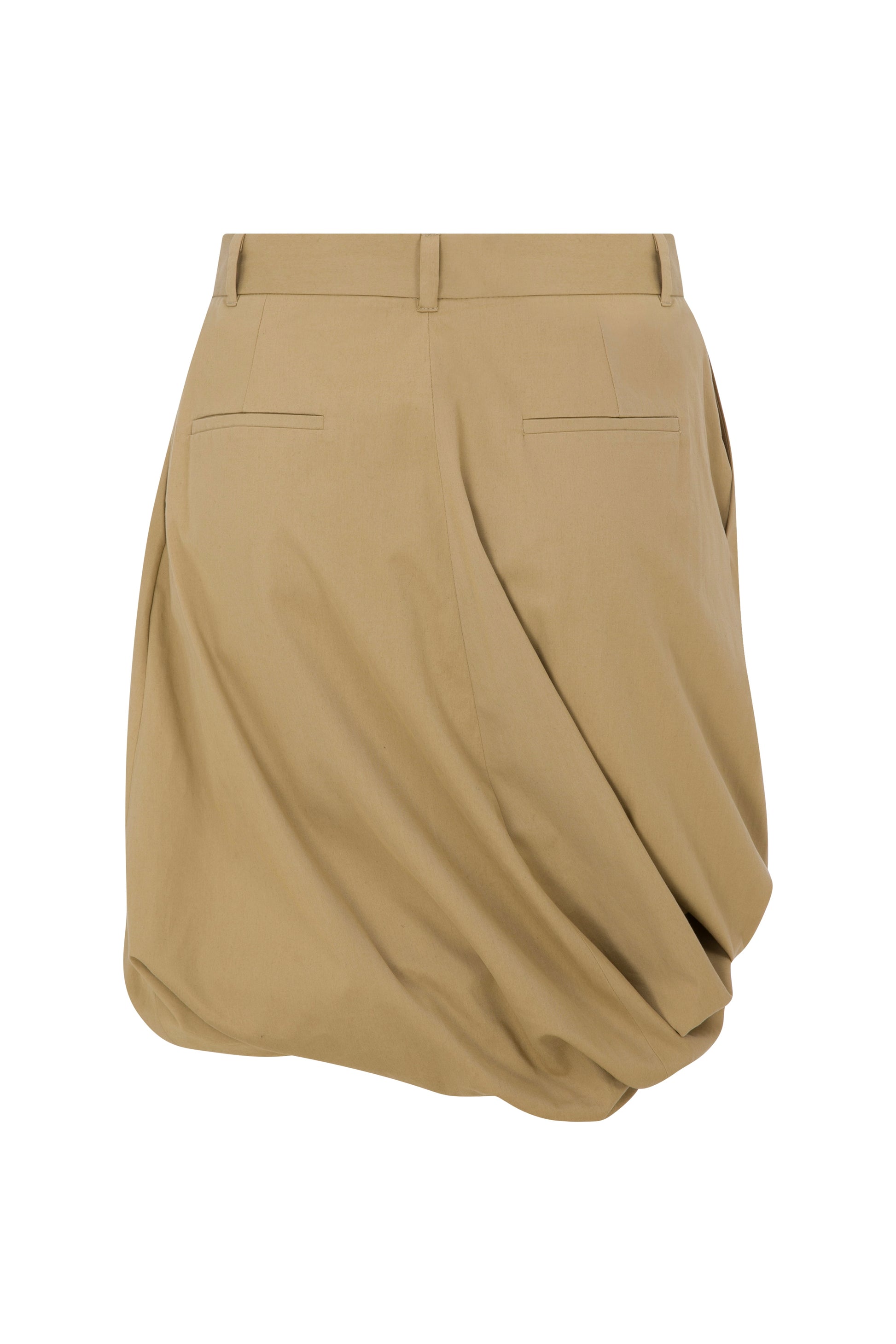 VOLUMINOUS BEIGE SKIRT