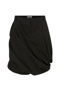 VOLUMINOUS BLACK SKIRT