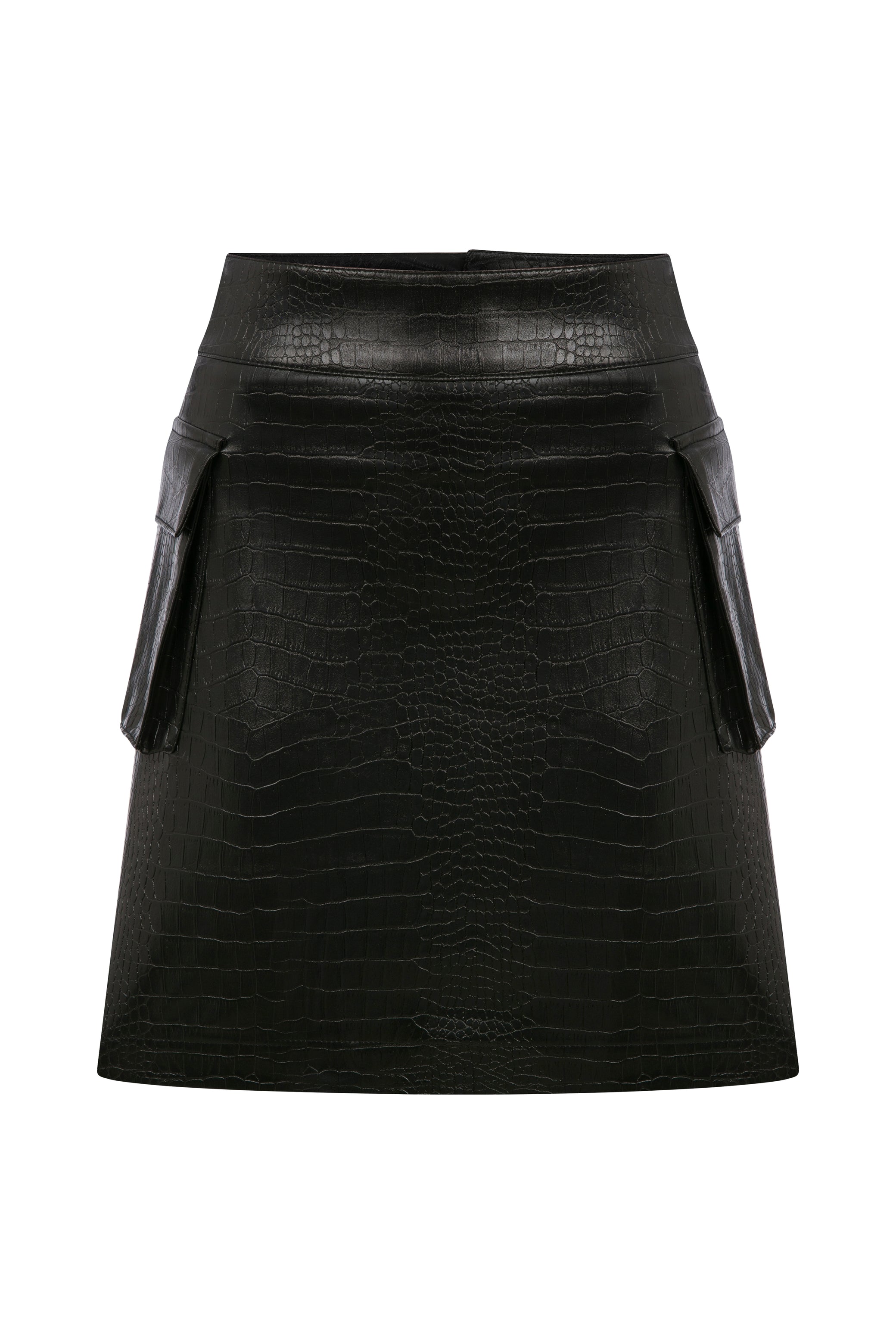 SUNİ DERİ MİNİ ETEK