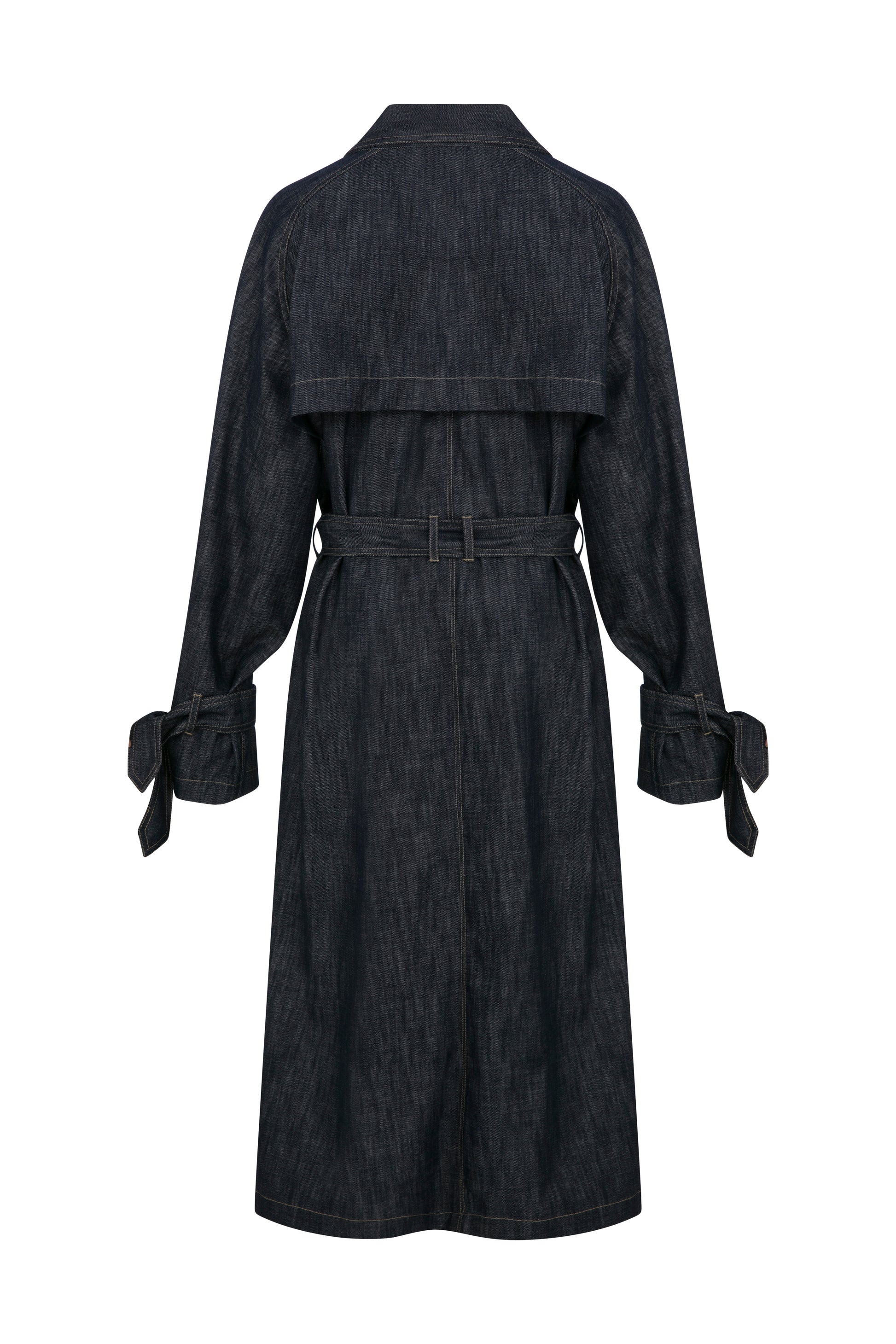 DENIM TRENCHCOAT