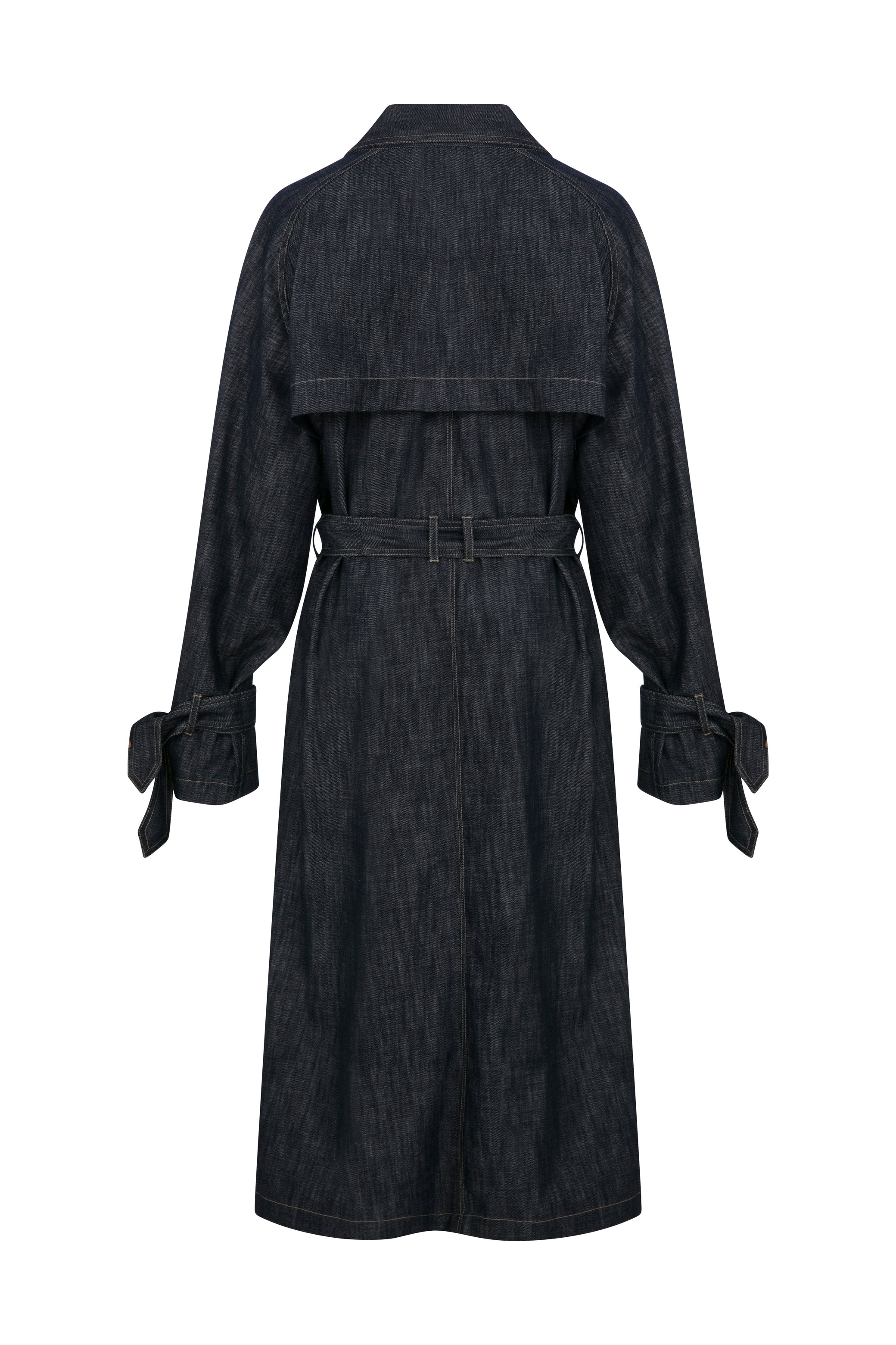 DENIM TRENCHCOAT